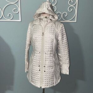 RARE HTF color Gorgeous Dawn Levy Black Quilted Puffer Coat